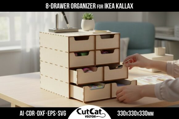 Download 8 Drawer Organizer for IKEA KALLAX DIY - Premium Resources