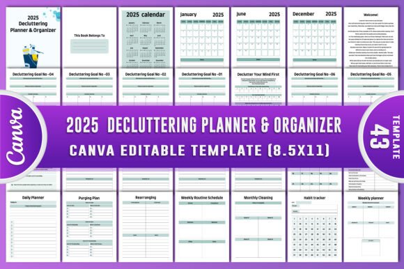 Download 2025 Decluttering Planner &amp; Organizer - Organizer Collection