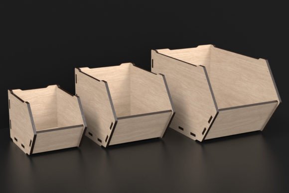 Download Laser Cut Desk Organizer Storage Bin Svg - Premium Resources