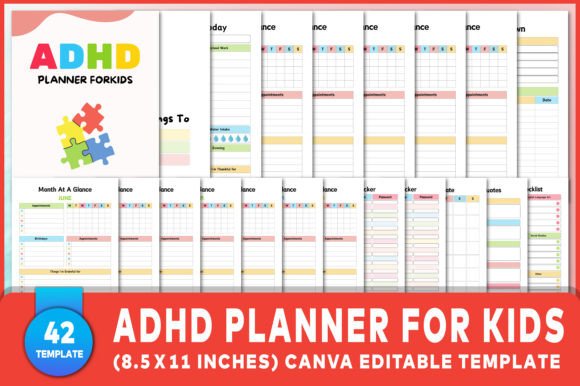 Download Editable ADHD Planner for Kids - Adhd planner Collection