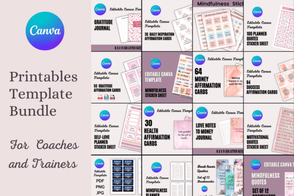 Download Printables Template Bundle for Coaches and Trainers - Printables Collection